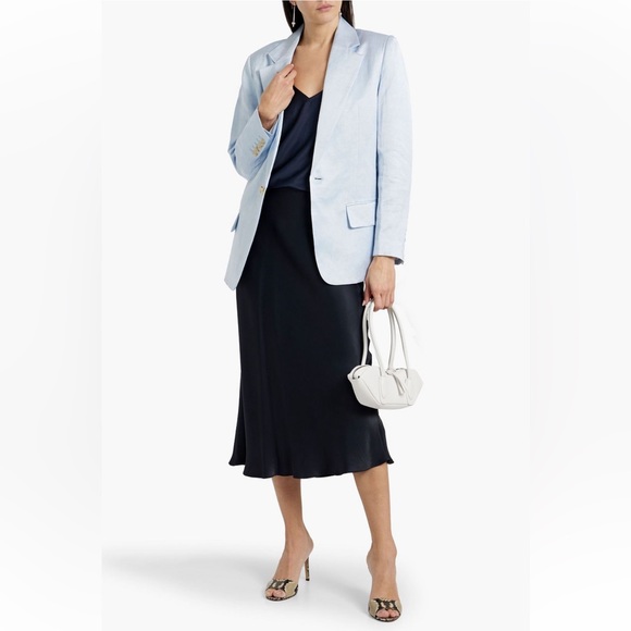 A.L.C. Arlo II Linen-Blend Jacket - Light Blue - Picture 2 of 11